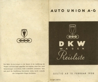 DKW car pricelist 2.1938