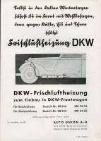 DKW fresh air heating parts brochure 11.1938