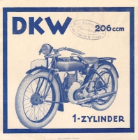 DKW 200 und 500 cm Prospekt ca. 1926