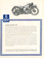 8 beliebte DKW Modelle Program 1932