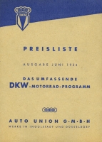 DKW pricelist 6.1954