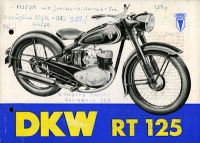 DKW RT 125 Prospekt 10.1953