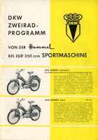 DKW Zweiradprogramm 1957