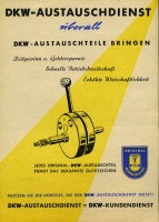 DKW Austauschdienst brochure ca. 1955