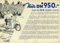 DKW Hobby Luxus brochure ca. 1956