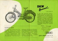 Preview: DKW Hummel Standard und Luxus Prospekt ca. 1957