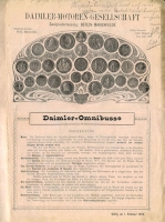 DMG Daimler Omnibusse Prospekt 1904