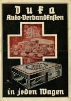 Duka Auto-Verbandskasten Prospekt 1930er Jahre