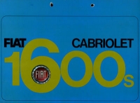 Fiat 1600 S Cabriolet Prospekt ca. 1962