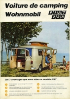 Fiat 238 Wohnmobil brochure 1969