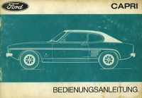 Ford Capri owner`s manual 1971