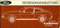 Ford Capri II owner`s manual 11.1974