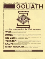 Goliath Micro-Van brochure ca. 1928
