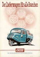 Goliath 0,75 to Threewheeler-lory brochure ca. 1950