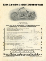 Preview: Grade Leichtmotorrad Sporttype Prospekt 1924