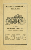 Grutzena 350 ccm Prospekt 1925