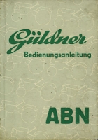 Güldner ABN owner`s manuel 12.1954