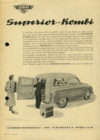Preview: Gutbrod Superior / Superior Kombi Prospekt ca. 1953/54