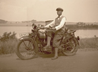 Foto-Negativ Harley-Davidson 1930er Jahre