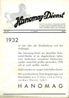 Hanomag-Dienst Nr. 33 1.1.1932