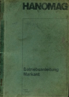 Hanomag Markant owner`s manuel 1964