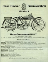 Hecker H II T 300 brochure ca. 1928