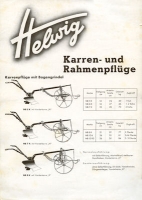 Helwig Karren- und Rahmenpflüge brochure 1930s