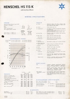 Henschel HS 115 K Prospekt 4.1956 e