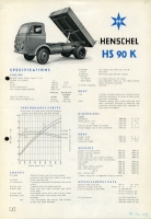Henschel HS 90 K Prospekt 8.1958 e
