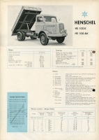 Henschel HS 100 K / AK Prospekt 9.1959 f