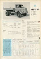 Henschel HS 120 K / AK Prospekt 9.1959 sp
