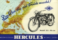 Hercules Modell 212 brochure ca. 1950