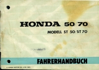 Honda Dax ST 50 / 70 Bedienungsanleitung 1972