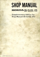 Honda CB / CL 125 175 repair manuel 1972