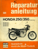 Honda CB 250-350 K2-K4 repair manuel 1970s