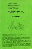 Honda PA 50 Camino owner`s manual 6.1976