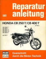 Honda CB 250 T / 400 T repair manual from 1977