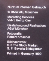 BMW Z 8 Verkäufer-Mappe 1999