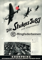 Junkers Ju 87 Stuka / Kronprinz Kleinplakat 1940er Jahre