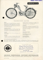 Kreidler K 50 brochure 12.1952