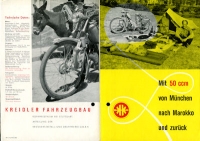 Kreidler Reise Prospekt 1953