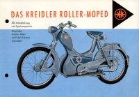 Kreidler scooter J 51 R brochure 6.1956