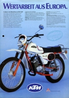 KTM Programm ca. 1982