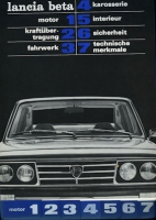 Lancia Beta Verkäufer-Handbuch 1970er Jahre