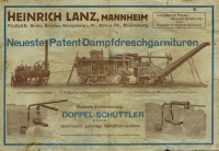 Preview: Lanz Dampfdreschmaschinen Prospekt 1909