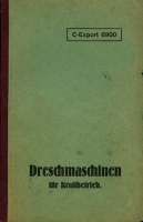 Lanz Dreschmaschinen Bedienungsanleitung 1920er Jahre