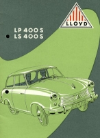 Lloyd LP 400 S und LS 400 S Prospekt ca. 1954