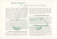 Preview: Maico-Mobil Prospekt ca. 1951