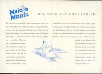 Preview: Maico-Mobil Prospekt ca. 1954