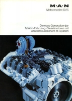 MAN Motorreihe D 25 Prospekt 1980er Jahre